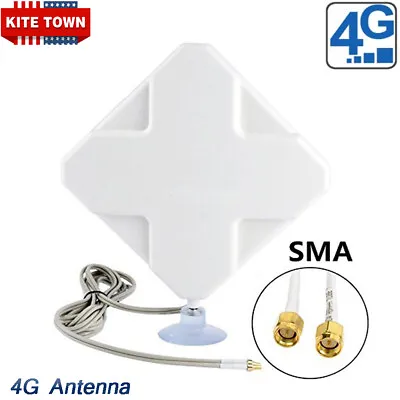 35dBi 4G LTE Booster Ampllifier MIMO Antenna SMA Telstra Optus For Huawei B1467 • $16.19