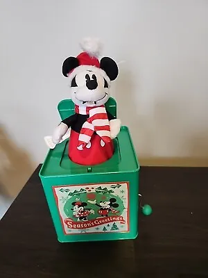 2019 Gemmy Industries DISNEY CHRISTMAS MICKEY MOUSE JACK-IN-THE BOX • $24.99