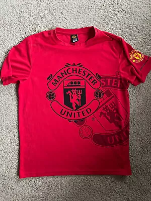 Manchester United Short Sleeve Jersey Shirt Adult Small Red Official Manchester • $25