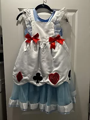 Nwot Trish Scully Girls Size 7 Boutique Alice In Wonderland Blue Dress Costume • $59.99