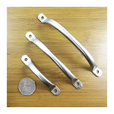 Stainless Steel External Shed / Door / Gate Handle *3 Sizes* Weather Resistant • £2.34