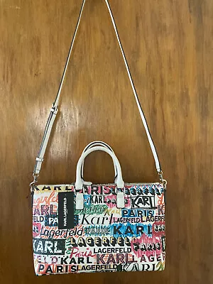 NWT Karl Lagerfeld Paris Multicolor Graffiti Satchel/Crossbody • $85