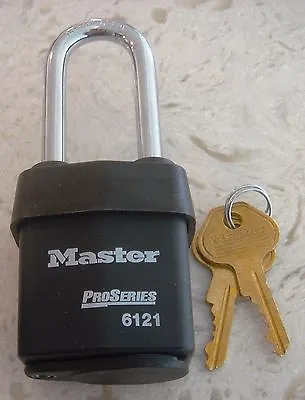 $29.99 • Buy Master Lock Pro Series #10702 6121 Lj Weatherproof Pad Lock Commercial Grade