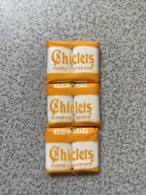 Vintage Rare Chiclets 3 Packs Tab Gum Peppermint • $45.95