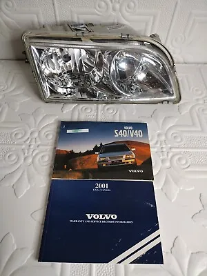 2000- 04 Volvo S40/ V40 Headlight Chrome Passenger RT Side Head Light Clear • $89.95