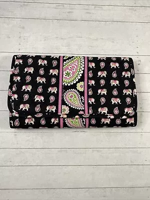 Vera Bradley Pink Elephants CD/DVD Tri-Fold Case Holder Storage 40 Discs • $16.99