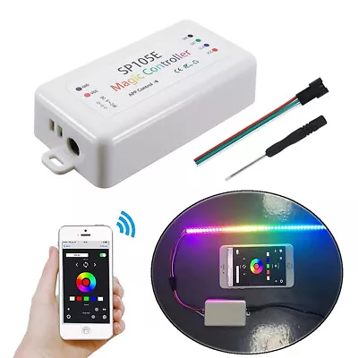 SP105E Bluetooth Magic Color Controller Fit For WS2812b WS2811 LED Strip Lights • $21.53