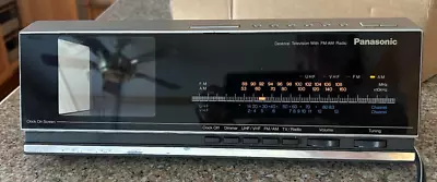 Vintage Panasonic TRF-438P Desktop TV + AM/FM Radio + Clock • $95