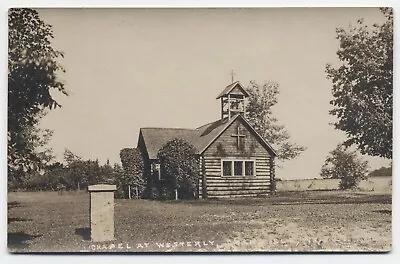 VT ~ RPPC Chapel At Westerly GRAND ISLE Vermont C1920's Lake Champlain Postcard • $7.10