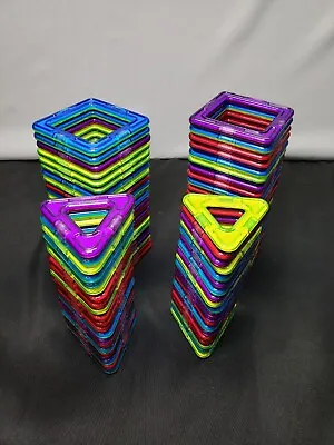 Magformers Magnetic STEM Building Tiles Blocks Lot Of 88 Pieces • $39.99