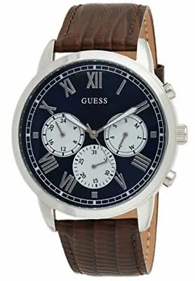 Guess Mens Hendrix Multi Dial Leather Strap Watch | 44mm | W1261G1 X GNP • £53.99