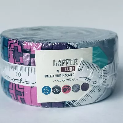 NWT Moda Jelly Roll Dapper By Luke Precuts Jelly Roll Cotton Fabric Quilt Strips • $32.99