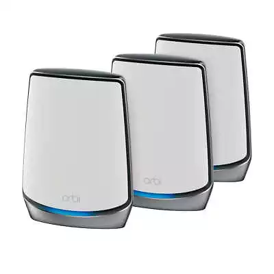 3-pack NETGEAR Orbi Wireless-Wi-Fi 802.11ax 4 Port Wireless Router RBK843S100NAS • $599