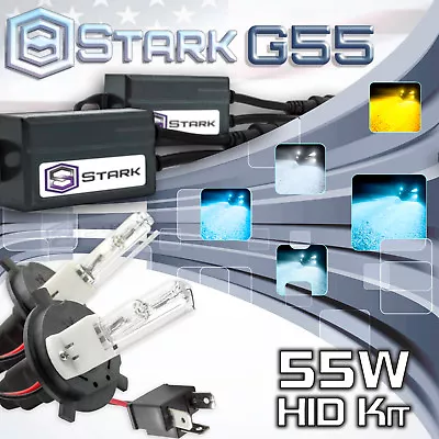 Stark 55W MICRO Slim HID Head Light Xenon Kit Dual Hi / Lo - H4 HB2 9003 • $32.95