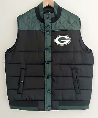 NFL Green Bay Packers Snap Vest Mens XL Excellent Condition • $38