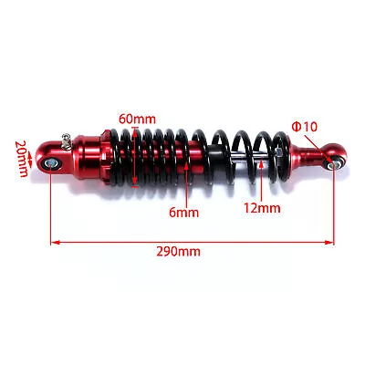 290mm 400lbs Rear Hydraulic Air Shock Absorber Suspension For E-Bike Motocycle • $47.49