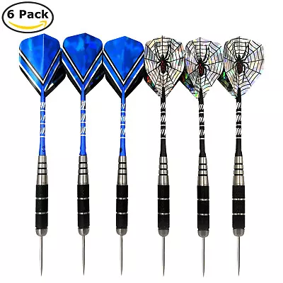 2 Sets Steel Tip Darts Barrel Aluminum Shafts Professional Dart Set - 6PCS Total • $11.99