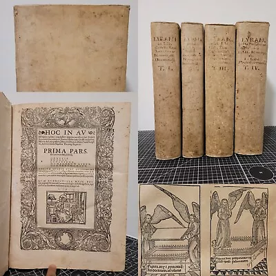 Hoc In Aureo Opere ~ Textus Bibliae 1528 ~ Nicola De Lyra Bible ~ Post Incunable • $3072.76