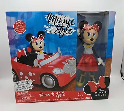 Disney Minnie Mouse Drive N Style Doll Elegant Coupe Playset Jakks Pacific Bnib  • £29.99