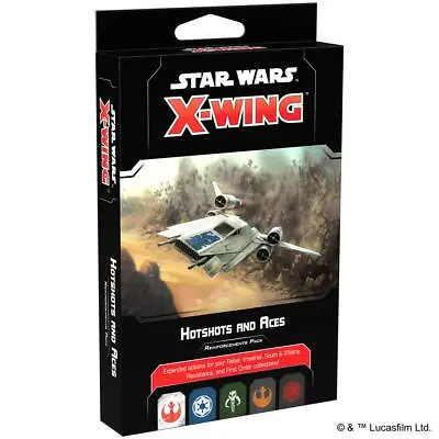 $18.08 • Buy Hotshots And Aces Reinforcement Pack Star Wars: X-Wing 2.0 FFG NIB