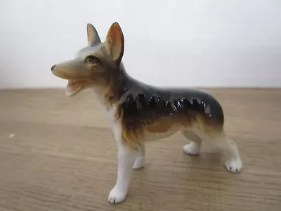 Bone China Miniature German Shepherd Dog Vintage 2.5  Made In Japan Mini Figure • $15