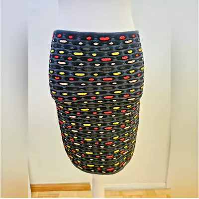 NEW M Missoni Skirt Women Geometric Stretch Bodycon Knit $385 IT42 US 6 • $55