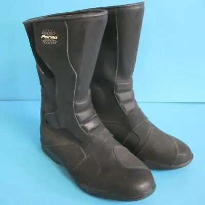 Forma Street Evo Black Motorcycle Boots En 13634 02 Size Eur 45 Italy Designed • $69.99