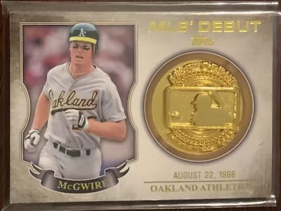 2016 Topps Series 2 MLB Debut Gold Medallions Mark McGwire #mlbd2m-28 • $9.99