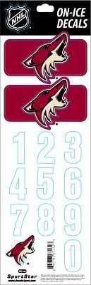 Arizona Coyotes Official NHL On Ice Maroon Helmet Decals  • $8.77