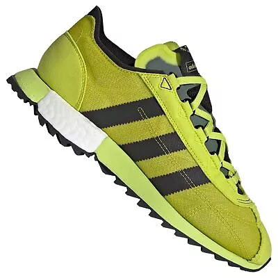 Adidas SL7600 Unisex Retro Leather Trainers Vintage Special FV9797 Shoes Neon • $155.91