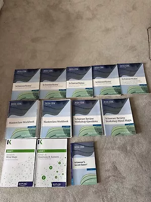 Kaplan Schweser 2024 CFA Level 1 Curriculum -All Textbooks & Revision Material. • £56