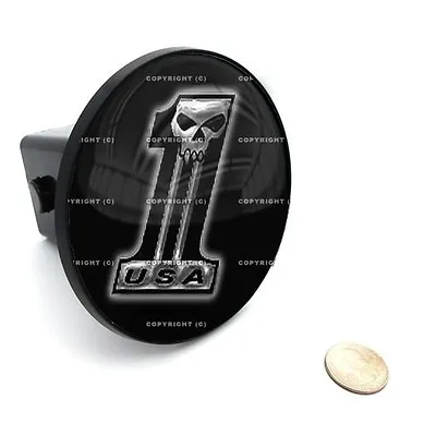 2  Tow Hitch Receiver Cover Insert Plug For Most Truck & SUV - USA #1 SKULL • $9.45