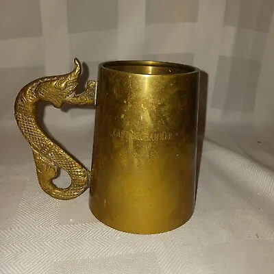 Vintage Brass Dragon Cup 4.5  Tall • $22.45