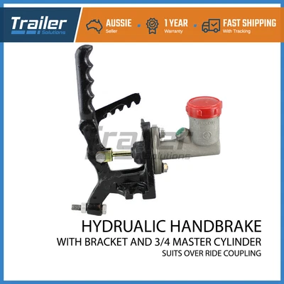 $48 • Buy Trailer Hydraulic Master Cylinder 3/4  Coupling Hitch Fluid Pump Brake Bracket
