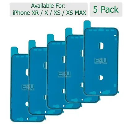 5 X For Apple IPhone X XS MAX XR Screen Adhesive Dust Water Seal Glue Tape • £2.95