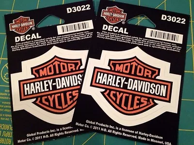 $5.99 • Buy HARLEY DAVIDSON BAR & SHIELD DECAL STICKERS WINDOW HELMET SMALL X 2