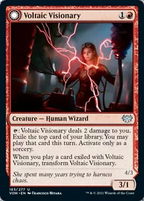 VOLTAIC VISIONARY X4 ~mtg NM-M Innistrad: Crimson Vow 4 Unc • $1.50