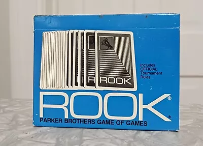 Vintage Parker Brothers Rook Playing Card Game Complete 1972 Blue Box • $7