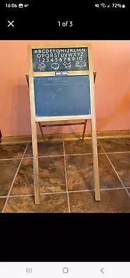 Antique Children’s Folding Easel Chalkboard & Desk • $80