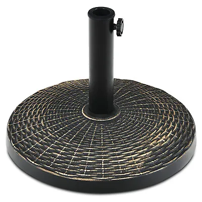 Patiojoy 12KG Patio Market Umbrella Base Stand Heavy-duty Resin Round • $43.95