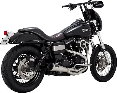 Vance & Hines 2-into-1 Upsweep Brushed Stainless Exhaust System (27325) • $1299.99