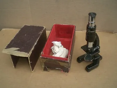 Wollensak Rochester 350 Power Vintage Mini Microscope With Original Box • $40