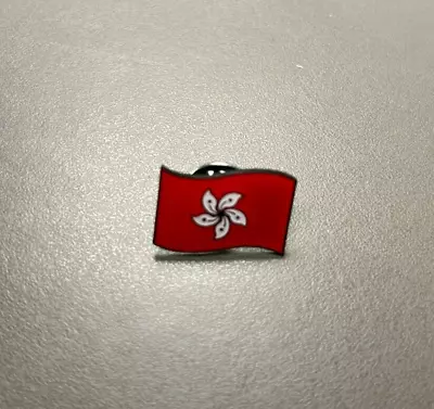 Hong Kong Flag Lapel Pin Badge Gloss Enamel  (pack 100) • £35