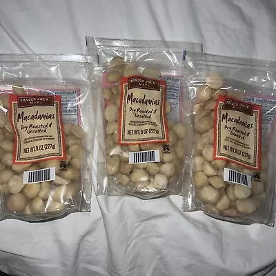 Trader Joe's Macadamias Nuts (Dry Roasted And UnSalted) 8 Oz. X3 • $30