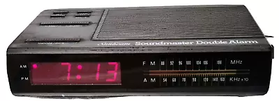 Retro Vintage ⏰ SUNBEAM Soundmaster Double Alarm CE-A 📾 Digital CLOCK RADIO • $69.99
