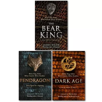 James Wilde Dark Age Series 3 Books Collection Set Pendragon Dark AgeBear King • £33.97