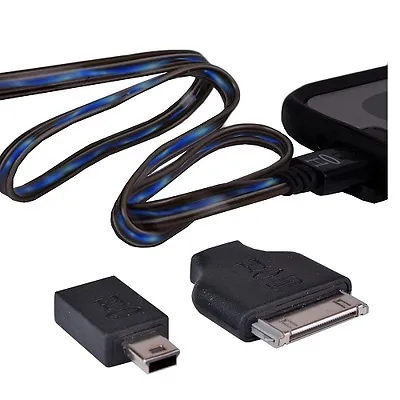 Halo Pocket Power Light Up USB A (M) To Micro USB (M) Charging Cable (Blue LEDs) • $6