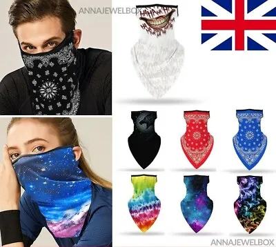 Balaclava Cycling Neck Tube Bandana Scarf Snood Biker Face Mask Warmer New UK • £3.95