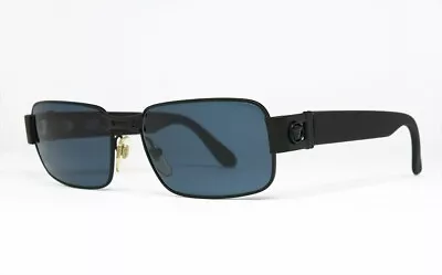 Nos Vintage Sunglasses Gianni Versace S45 028 Matte Black Medusa 424 Notorious • $199