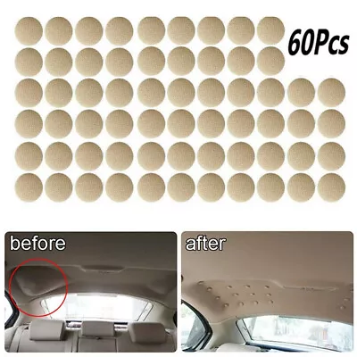 60pcs Universal Car Ceiling Cloth Fixing Screw Cap Roof Snap Rivet Headliner Pin • $16.10